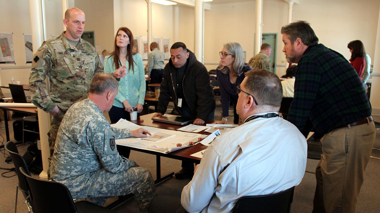 Tetra Tech facilitating stakeholder discussion during an installation master plan workshop